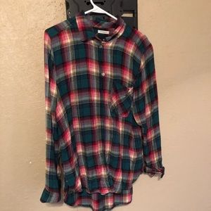 American Eagle boyfriend fit plaid top